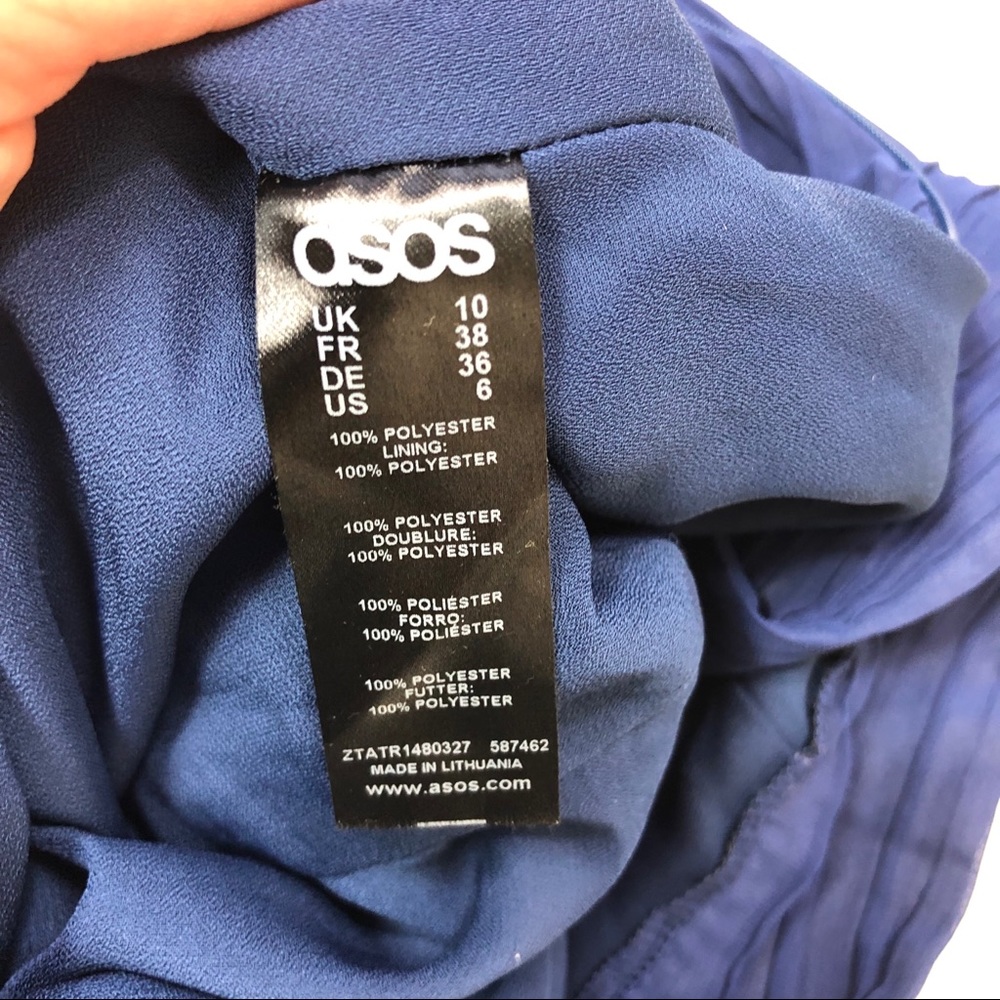 ASOS Pleated Wide Leg Pants 6 - Picture 7 of 8